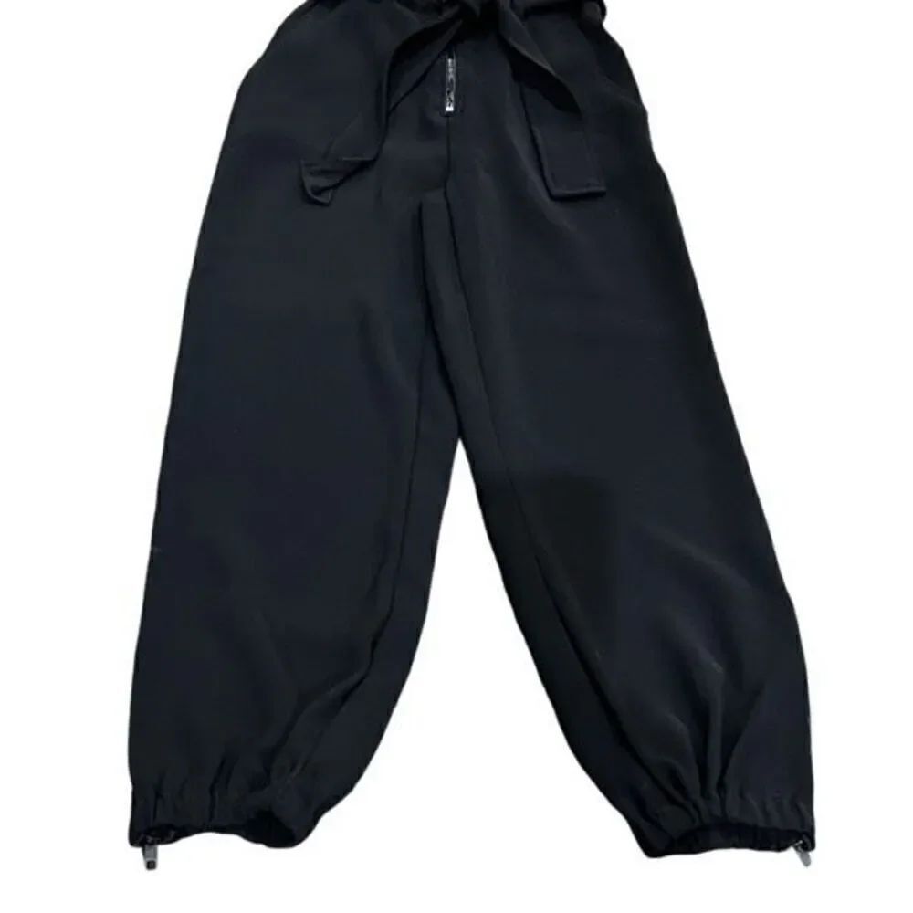 Bailey 44 Black High Waist Joggers with Tie Belt Small